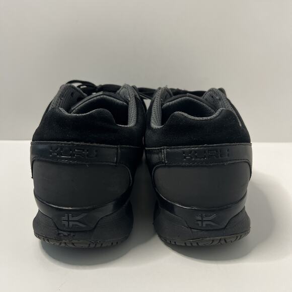 Kuru Kinetic Mens Size 13 Black Athletic Leather Walking Shoes Sneakers - Picture 3 of 10